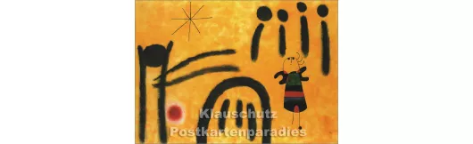 Joan Miró - La petite blonde | Kunstkarte