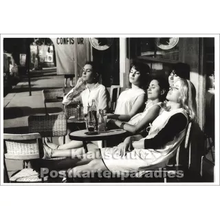 Kunst Postkarte | Robert Doisneau | Friseusen in der Sonne