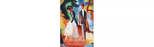 Am blauen See - August Macke | Kunstkarte