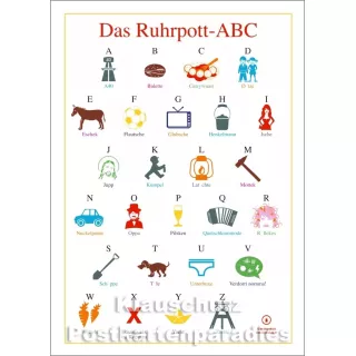 Das Ruhrpott-ABC - Cityproducts Postkarte