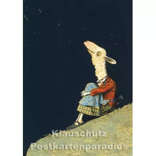 Sternenhimmel | Postkarte von Wolf Erlbruch aus dem Peter-Hammer-Verlag